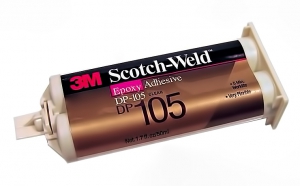 3M™ Scotch-Weld™ DP105 Двокомпонентний епоксидний клей, прозорий, 50 мл, 1 картридж