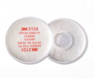3M 2138 Противоаэрозольный фильтр, P3R, с защитой от органических паров и кислых газов до 1 ПДК, 1 пара
