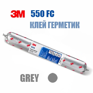 3M 550 FC Поліуретановий клей-герметик, 600 мл, сірий
