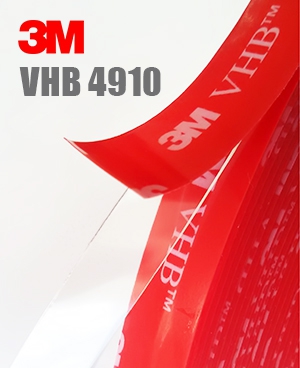 3M VHB 4910 Двусторонний прозрачный скотч, акриловый, толщина 1мм, рулон 33м