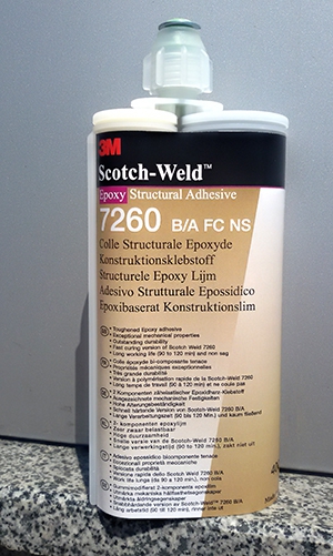 3M Scotch-Weld 7260 B/A FC NS Эпоксидный двухкомпонентный клей высокой прочности, 400мл