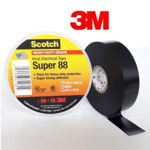 3M Scotch Super 88 Ізоляційна стрічка на ПВХ-основі підвищеної міцності, 19мм * 20м