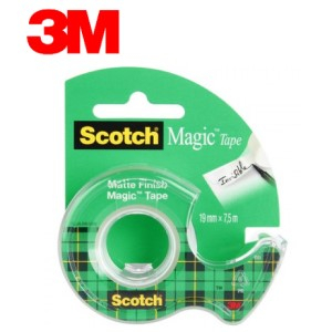 3M Scotch Magic 8-1975D Канцелярська клейка стрічка матова, із диспенсером
