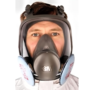 Фото полнолицевой маски 3М с фильтрами 3М 2135 против пыли, стружки
