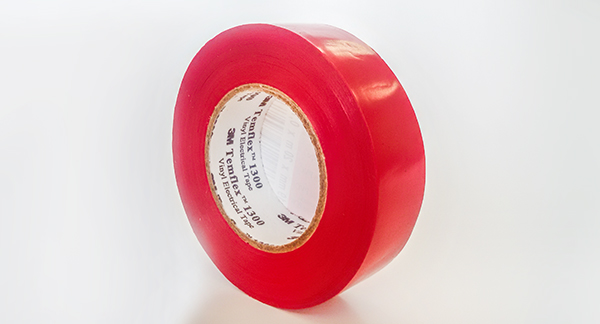 Ізоляційна стрічка ПВХ червоного кольору 3M Temflex 19мм*20м