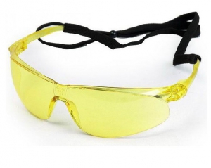 3М™ 71501-00003M Tora™ PC Захисні окуляри на мотузці, жовті, AS/AF