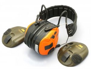 3M PELTOR SportTac MT16H210F-478-GN Активные тактические наушники для стрельбы, зеленые/оранжевые