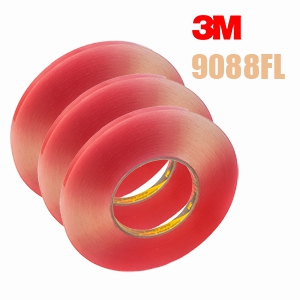3М™ 9088FL Двусторонняя клейкая лента, 0,2мм толщина, в рулоне 50м, порезка в заказную ширину