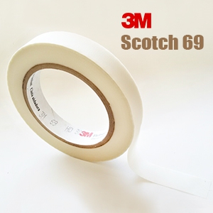 3M Scotch 69 Ізоляційна стрічка зі склотканини, термостійка, у рулоні 33 метри