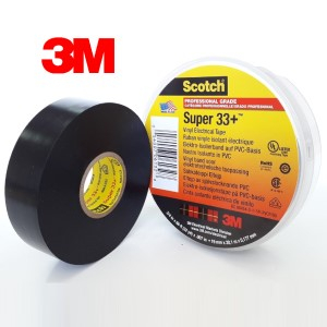 3M Scotch Super 33+ Ізоляційна стрічка на ПВХ-основі, 19мм * 20м