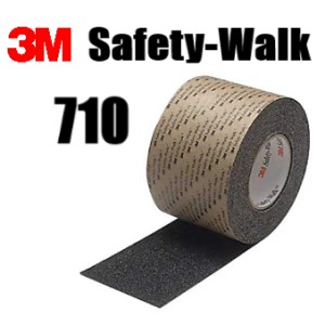 Антискользящая клейкая лента 3М Safety-Walk, черная, серия 710, в рулоне 18,3м